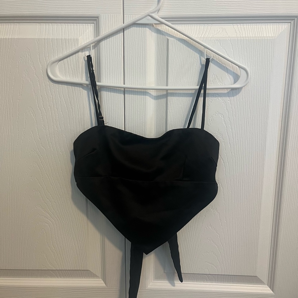 Princess Polly Black Crop Top
